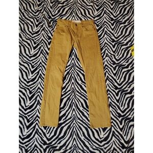Levis Pants Boys 12 26x26 Tan Khaki Straight Leg 511 Slim Stretch Kids Chinos